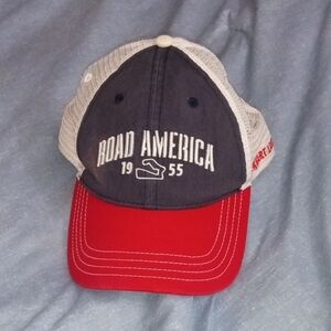 Road America 1955 Trucker Hat - Red and white